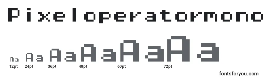 Размеры шрифта Pixeloperatormonohb8