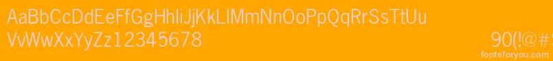 NewgothicRegular Font – Pink Fonts on Orange Background