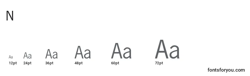 NewgothicRegular Font Sizes