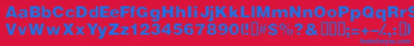 Vivasssk Font – Blue Fonts on Red Background