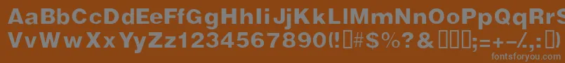 Vivasssk-Schriftart – Graue Schriften auf braunem Hintergrund