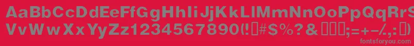 Vivasssk Font – Gray Fonts on Red Background