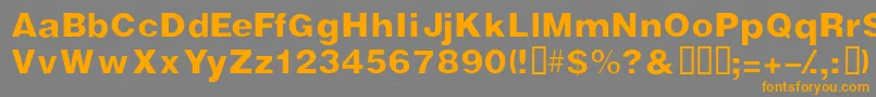 Vivasssk Font – Orange Fonts on Gray Background