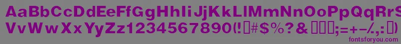 Vivasssk Font – Purple Fonts on Gray Background