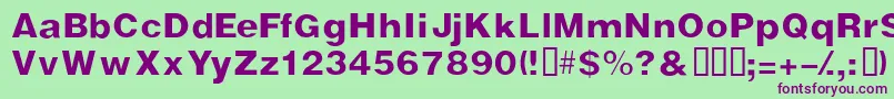 Vivasssk Font – Purple Fonts on Green Background