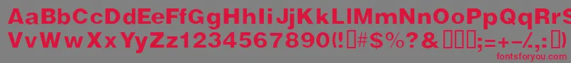 Vivasssk Font – Red Fonts on Gray Background