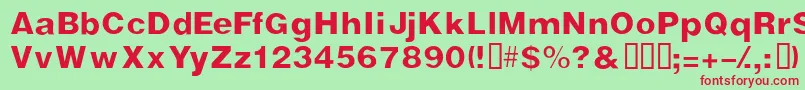 Vivasssk Font – Red Fonts on Green Background