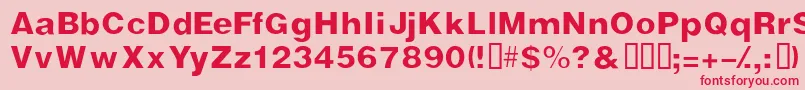 Vivasssk Font – Red Fonts on Pink Background