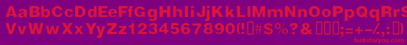 Vivasssk Font – Red Fonts on Purple Background