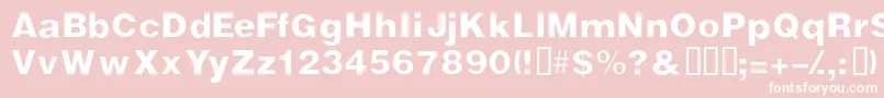 Vivasssk Font – White Fonts on Pink Background