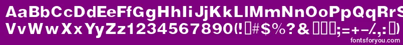 Vivasssk Font – White Fonts on Purple Background