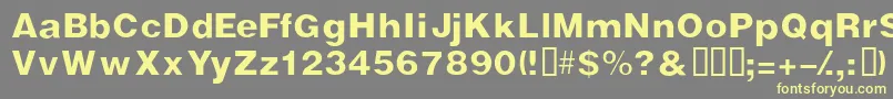 Vivasssk Font – Yellow Fonts on Gray Background