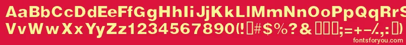 Vivasssk Font – Yellow Fonts on Red Background