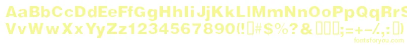 Vivasssk Font – Yellow Fonts on White Background