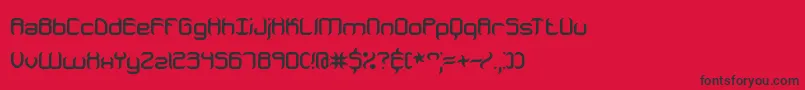 JeopardizeBrk Font – Black Fonts on Red Background