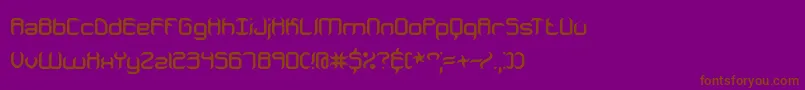 JeopardizeBrk Font – Brown Fonts on Purple Background
