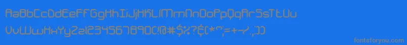 JeopardizeBrk Font – Gray Fonts on Blue Background