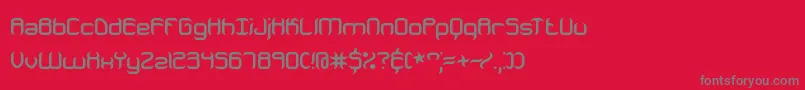 JeopardizeBrk Font – Gray Fonts on Red Background