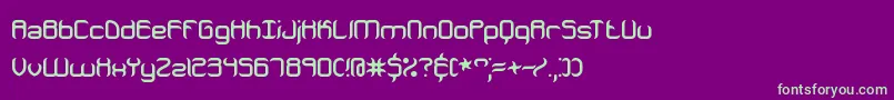 JeopardizeBrk Font – Green Fonts on Purple Background