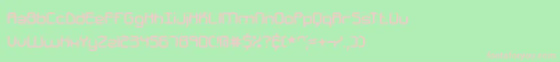 JeopardizeBrk Font – Pink Fonts on Green Background