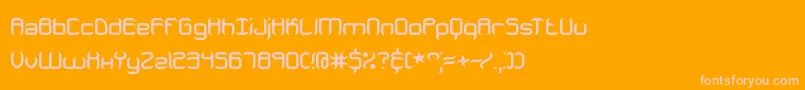 JeopardizeBrk Font – Pink Fonts on Orange Background