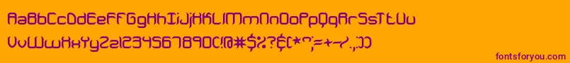 JeopardizeBrk Font – Purple Fonts on Orange Background
