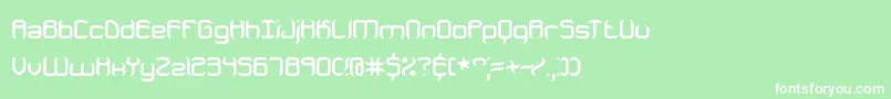 JeopardizeBrk Font – White Fonts on Green Background