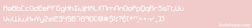 JeopardizeBrk Font – White Fonts on Pink Background