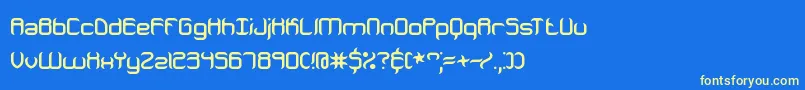 JeopardizeBrk Font – Yellow Fonts on Blue Background