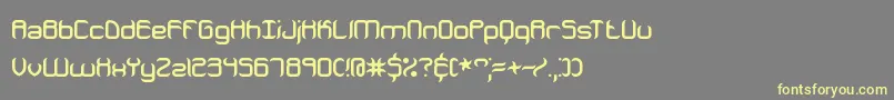 JeopardizeBrk Font – Yellow Fonts on Gray Background