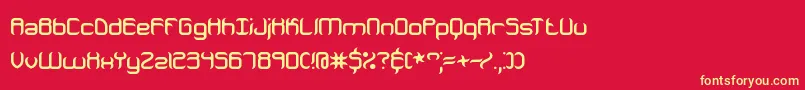 JeopardizeBrk Font – Yellow Fonts on Red Background