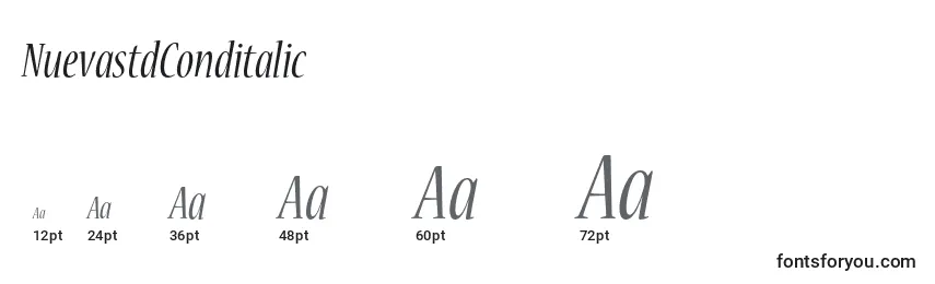 NuevastdConditalic Font Sizes