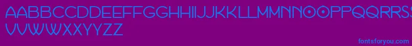 Habana Font – Blue Fonts on Purple Background