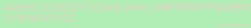 Habana Font – Pink Fonts on Green Background