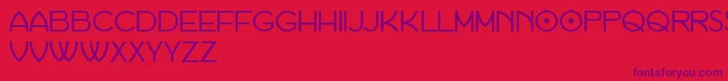 Habana Font – Purple Fonts on Red Background