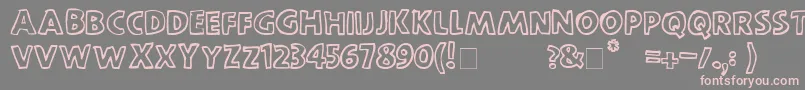 ScootchoverSans Font – Pink Fonts on Gray Background