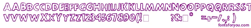 More about ScootchoverSans Font ScootchoverSans Font – Purple Fonts on White Background