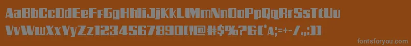 Galacticstormcond Font – Gray Fonts on Brown Background