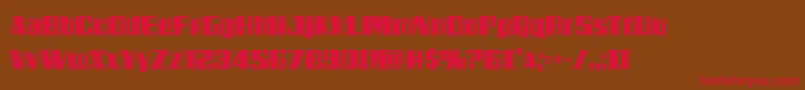 Galacticstormcond Font – Red Fonts on Brown Background