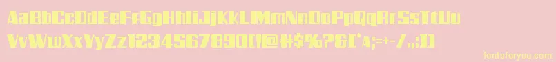 More about Galacticstormcond Font Galacticstormcond Font – Yellow Fonts on Pink Background