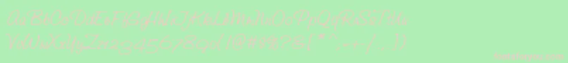 StudioScriptAltItcTt Font – Pink Fonts on Green Background