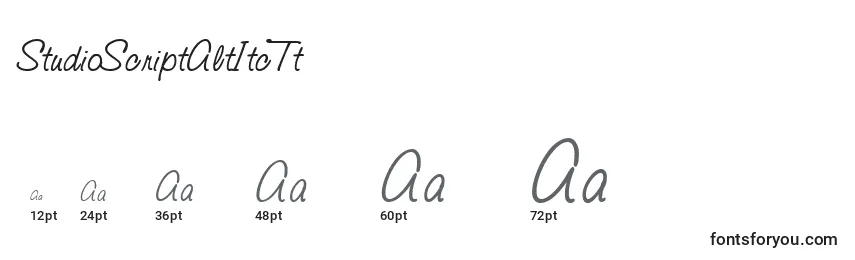 StudioScriptAltItcTt Font Sizes