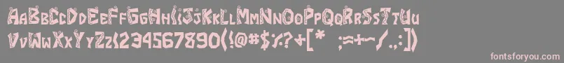 JiFajita Font – Pink Fonts on Gray Background