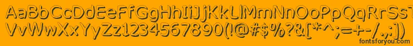 MixedFeelingsRegular Font – Black Fonts on Orange Background