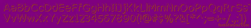 MixedFeelingsRegular Font – Brown Fonts on Purple Background