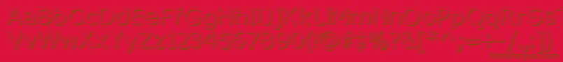 MixedFeelingsRegular Font – Brown Fonts on Red Background