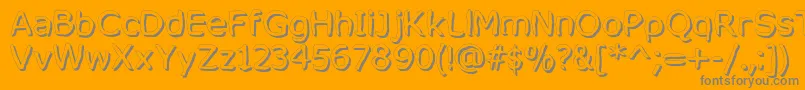 MixedFeelingsRegular Font – Gray Fonts on Orange Background