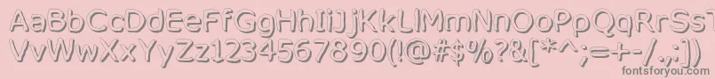 MixedFeelingsRegular Font – Gray Fonts on Pink Background