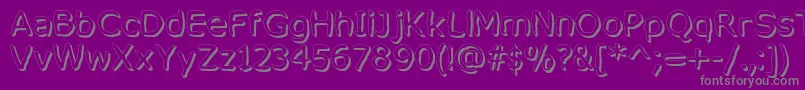 MixedFeelingsRegular Font – Gray Fonts on Purple Background