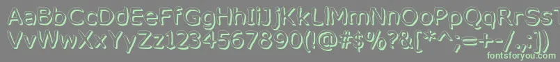 MixedFeelingsRegular Font – Green Fonts on Gray Background